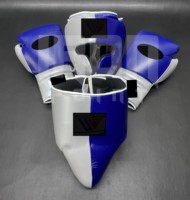Ensemble de gants de boxe personnalisables en cuir de vachette véritable avec rembourrage épais à 4 couches, respirants et antidérapants