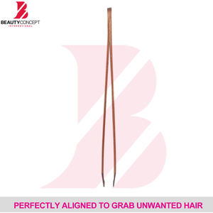 Pinzas para Cejas de Acero Inoxidable con Punta Inclinada de Beauty Concept International, Ligeras y Duraderas para Uso en Casa o Salón de Belleza - Product Image 3