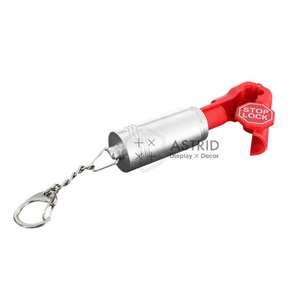 Verrou de sécurité antivol moderne en ABS rouge durable avec logo personnalisé, installation facile pour les magasins de téléphonie mobile - Product Image 6