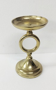 Gold Color Customized Modern Handmade Candlestick <b>Holder</b> Christmas Tabletop Decorative Antique Metal candle Stand - Product Image 5
