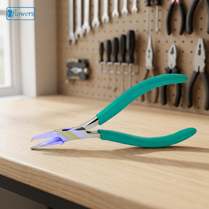 Industrial Grade <b>Split</b> <b>Ring</b> Pliers with Smooth Edge Stainless Steel Blades Blunt Tip Scissors for Shearing - Product Image 3
