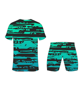 Custom Sublimated <b>Men's</b> Soccer Jersey Set Hexagon Pattern V-Neck Short Sleeve Moisture Wicking Athletic Fit All Seasons - Product Image 6