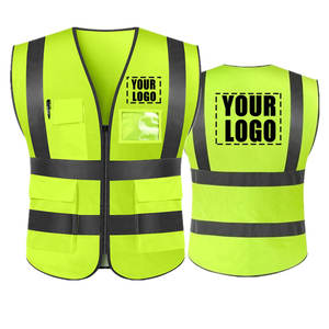 เสื้อกั๊กนิรภัยสะท้อนแสงคุณภาพสูง ANSI Class 1 ความปลอดภัยสูง พร้อมไฟ LED กันน้ำ มีกระเป๋าซิป  รับสกรีนโลโก้ สำหรับผู้ชาย - Product Image 3