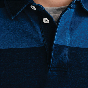 Camisa Polo de Manga Larga a Rayas para Hombre, Algodón Popelina, Cuello con Botones, Estilo Casual, para Otoño - Product Image 6