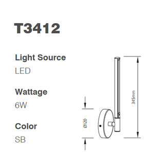 ไฟอ่านหนังสือติดผนัง LED 6W รุ่นใหม่ พร้อมเซ็นเซอร์ตรวจจับการโบกมือ ปรับได้ โคมไฟติดผนังโลหะ สำหรับห้องนอนและโรงแรม - Product Image 5