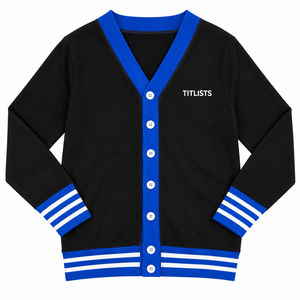 Ajoutez vos pulls personnalisés de haute qualité à col en V pour les logos des sororités, fraternités, écoles, collèges, universités, cardigans tricotés - Product Image 1