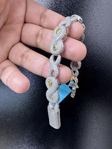 Luxury <b>White</b> Gold <b>Bracelet</b> With Pear Cut Fancy Diamonds Rhodium Plated Women's Everyday Wear Jewelry Available for Best Price - Product Image 2