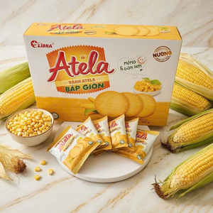 Atela Corn Crackers Healthy Crispy Thin Snack 342g OEM ODM Vietnam Factory - Product Image 1