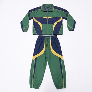 Survêtement décontracté vintage personnalisé pour homme, respirant et léger, avec veste coupe-vent à fermeture éclair intégrale et pantalon de survêtement élastique, style rétro - Product Image 1