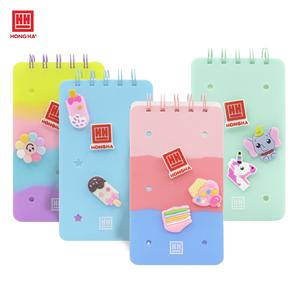 Carnet à spirales Hong Ha avec couverture en PVC, modèle 4182, 100 pages, format 150x85 mm, impression numérique, expression de caractère personnel, MOQ - Product Image 2