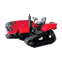 Motoculteur Rotatif Diesel Économique pour l'Agriculture, Micro-Cultivateur de Jardin Tout-Terrain, Mini-Cultivateur à Chenilles pour Terres Arrosées et Sèches