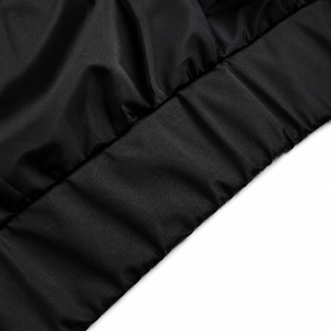 Blouson de motard noir pour homme, col montant, fermeture éclair, style sportif, en polyester, color block, pour l'automne - Product Image 5