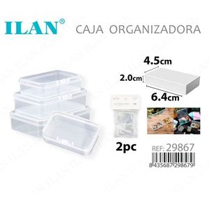 Scatola Portaoggetti ILAN 4.5x6.4x2.0 Cm Organizzatore per Stoccaggio - Product Image 3