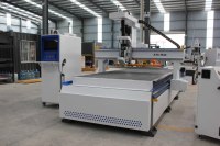 Mesin CNC Nesting 1540 dengan Penggantian Alat Otomatis, Mesin Ukir Kayu, Sekrup TBI, Rel Hiwin, Pemotong Panel Kayu, Router CNC untuk Pembuatan Furnitur