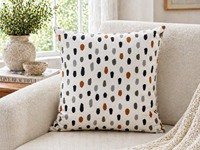 Housse de coussin en lin de luxe moderne |   Housse de coussin décorative imprimée pour salon