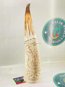 Cuerno de vaca de búfalo pulido de nuevo diseño, artesanías naturales talladas a mano para decoración del hogar y restaurante Bar de Falak World Export - Product Image 4