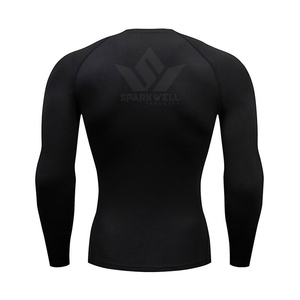 Men's 2 Piece Compression Rash Guard Set Long Sleeve Quick Dry Performance Shirt Full Length Tights Breathable Running Gym Train - Product Image 3