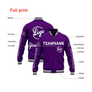 Chaqueta universitaria de estilo urbano personalizada al por mayor con cuello levantado de cultura callejera con logotipo bordado en la parte delantera, venta al por mayor, 2017 - Product Image 2