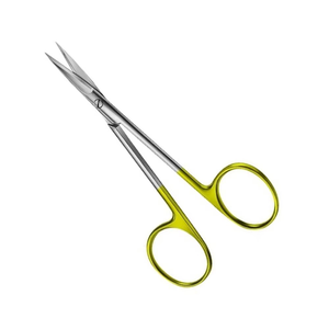 Ciseaux Durotip TC Iris droits en carbure de tungstène avec manche doré, en acier inoxydable de qualité supérieure, outil réutilisable et tranchant pour la chirurgie plastique - Product Image 3