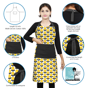 Delantal de Chef Ajustable, Lavable, Reutilizable, Estampado, de Alta Calidad Premium para Cocina - Product Image 4