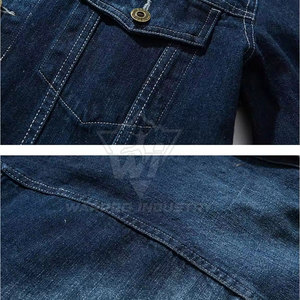 Veste en jean pour homme Urban Edge, tissu en jean doux au toucher, coupe moderne, vêtements décontractés, vêtements de mode, coupe décontractée, veste en jean pour homme - Product Image 4