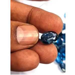 30 Piezas de Topacio Azul de Londres Natural de 9mm-15mm, Corte Oval/Octagonal/Pera/Cojín, 160 Quilates, Gemas Sueltas Iroc Sales - Product Image 4