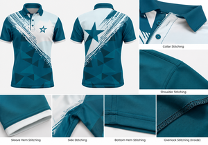 เสื้อโปโลซับลิเมชั่นคุณภาพสูงสั่งทำได้ ลายซัมเมอร์ไวบ์ แห้งเร็ว ระบายอากาศได้ดี ผลิตจากโพลีเอสเตอร์ เหมาะสำหรับกีฬา แฟชั่นยอดนิยม - Product Image 5