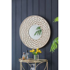 Espejo Redondo de Pared D31.3x2'', Decoración para el Hogar, para Baño, Sala de Estar, Elegante Adorno para Diseño de Interiores - Product Image 5