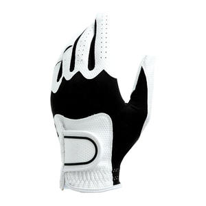 Gants de golf blancs antidérapants à excellente adhérence, pour adultes, durables, confort supplémentaire, en cuir véritable, respirants et absorbant l'humidité - Product Image 2
