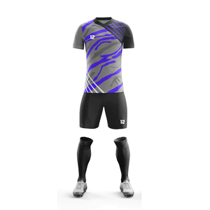 Uniforme de Fútbol de Último Diseño y Nuevo Estilo, Uniforme de Fútbol de Color Sólido de Primera Calidad para Venta en Línea - Product Image 2