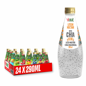 290ml Ananas Chia Graine Boisson Sans Sucre Vietnam Usine Marque Privée Échantillon Gratuit OEM En Vrac En Gros Boisson - Product Image 1