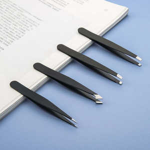 Pinzas de Acero Inoxidable de Alta Calidad Personalizables para Depilación de Cejas y Pestañas - Product Image 6