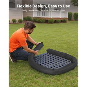 Filtro a calza per sedimenti diametro 5 Rivestimento in Polipropilene Efficiente per il Controllo dell'Erosione, Geosintetico in Argilla, Copertura 3x3 Metri - Product Image 5