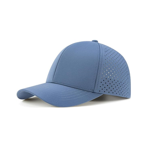 Gorra de béisbol deportiva para exteriores con corte láser, ventilación, 6 paneles, unisex, impermeable, personalizable al por mayor - Product Image 2