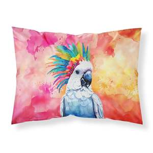 Nueva funda de almohada decorativa ligera súper suave de fácil cuidado Hippie Animal cacatúa diseño tamaño estándar - Product Image 1