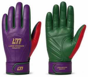 Gants de sport en cuir à écran tactile Long Mission Industry, respirants, longueur poignet, doublure en fourrure, écologiques, thermiques, couleurs violet, vert, rouge - Product Image 6