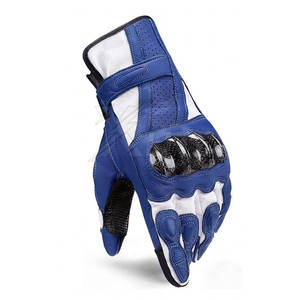 Guantes de Motocicleta de Cuero Ligeros para Invierno, Impermeables, Compatibles con Pantalla Táctil, Tejido Transpirable, Correa de Muñeca Ajustable, Duraderos - Product Image 3