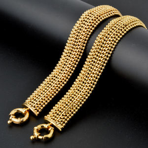 Bracelet Chaîne Hip Hop Seaila Exports en Gros, Plaqué Or 18 carats, Maillons Cubains, Tendance, Personnalisé, pour Hommes et Femmes - Product Image 4
