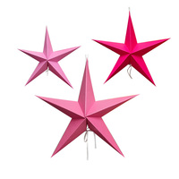 Étoiles en papier artistique multifonctionnelles de 30 cm à suspendre pour la remise des diplômes, la Saint-Valentin, Pâques, Thanksgiving, Noël, la fête des pères