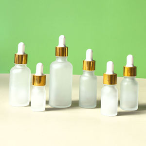 Unalilia PZ-12 5ml-100ml Essential Oil <b>Dropper</b> Lotion Spray Frosted Cosmetic Silk Screen Printed High Quality Round Glass <b>Bottle</b> - Product Image 3