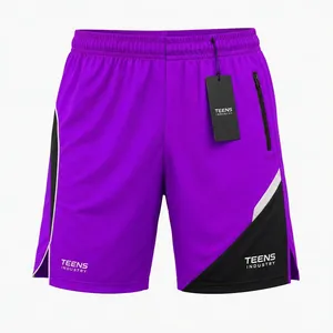 Shorts de sport pour homme Performance, respirants, écologiques, couleur unie, avec tissu extensible confortable pour la course à pied, l'entraînement et la remise en forme - Product Image 6