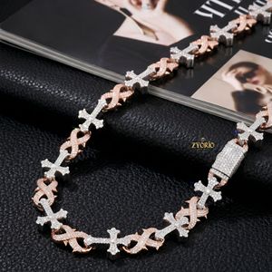 สร้อยข้อมือทอง 14K ประดับเพชรทรงกากบาทลายหนาม สไตล์โกธิค เครื่องประดับแนวศาสนา - Product Image 4