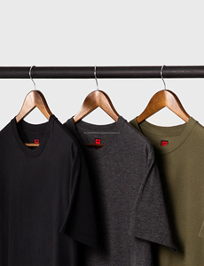 T-shirts personnalisés pour hommes en toile unie à col rond et manches courtes, séchage rapide, écologiques, avec logo imprimé, vente en gros - Product Image 6