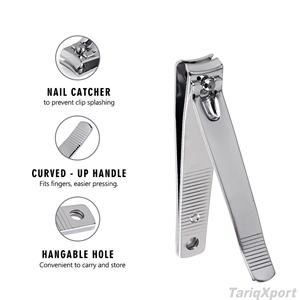 Cortauñas Profesional de Acero Inoxidable Plateado, Cortador de Uñas Grande para Salón de Manicura y Pedicura - Product Image 4