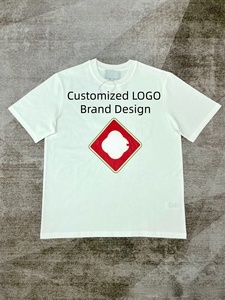 Camiseta blanca de manga corta con cuello redondo para hombre, camiseta con estampado de cisne de dibujos animados en la parte delantera - Product Image 3