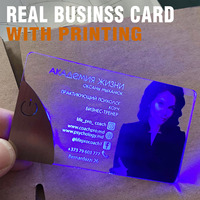 Tarjetas de Visita Personalizadas con Impresión Digital, Grabado LED, Código QR NFC, Tarjeta Magnética Promocional, Fabricante OEM, Plástico