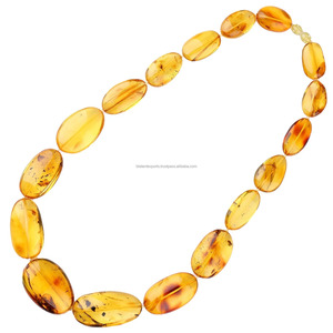 สร้อยคอเรซิ่นรูปไข่รักษ์โลกจากผู้ขายที่ได้รับการยืนยัน สร้อยคอประดับลูกปัด สร้อยคออะคริลิคสีเหลือง ของขวัญแต่งงาน - Product Image 6