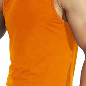 เสื้อกล้ามถักสีส้มสำหรับผู้ชาย คอกลม แขนกุด สไตล์ลำลอง - Product Image 5