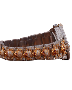 Reloj de Pulsera Inteligente para Hombre con Cronógrafo, Pantalla de Cristal, Esfera Bicolor, Diamantes Moissanite VVS de Alta Calidad con Corte Redondo, Último Modelo - Product Image 3