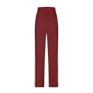 Pantalones Deportivos Holgados para Mujer, Pantalones de Yoga, Pantalones Deportivos de Poliéster/Algodón, Pierna Recta, Bolsillos, Deportivos, para Correr, Ecológicos, Cintura Alta - Product Image 4